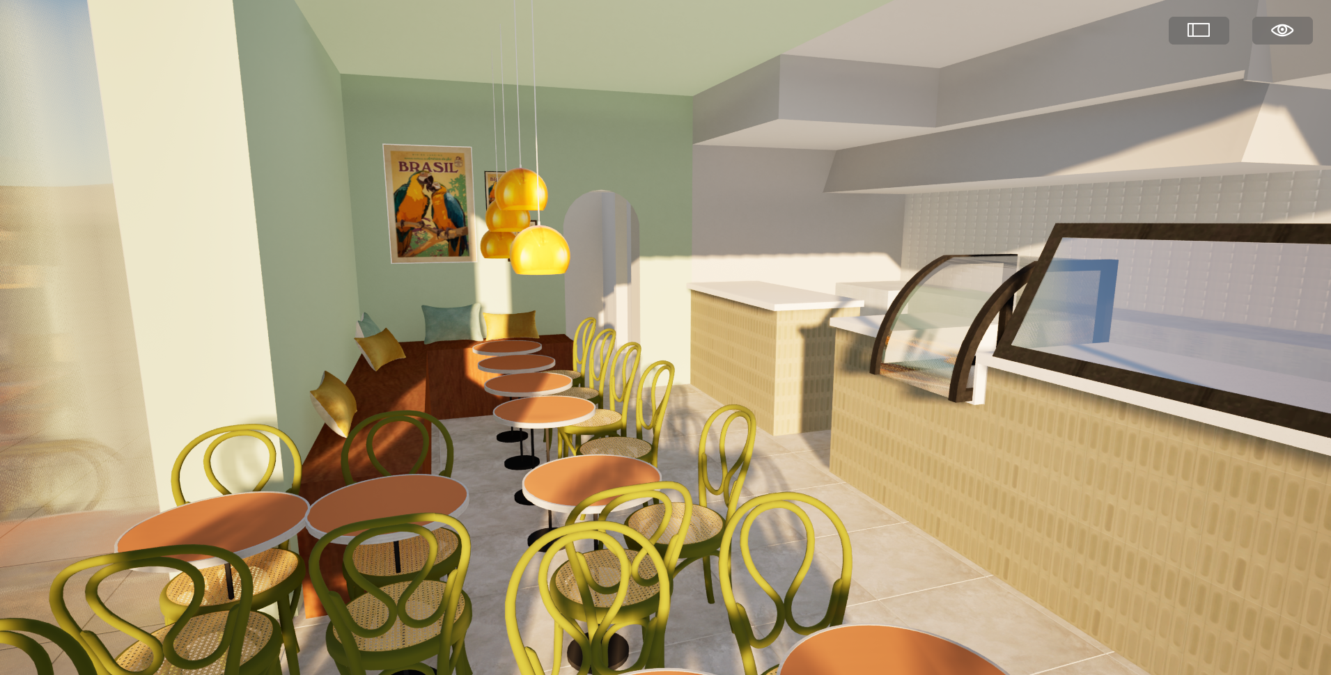 Restaurant Bow Bordeaux, vue d'ensemble – Vert Kaki