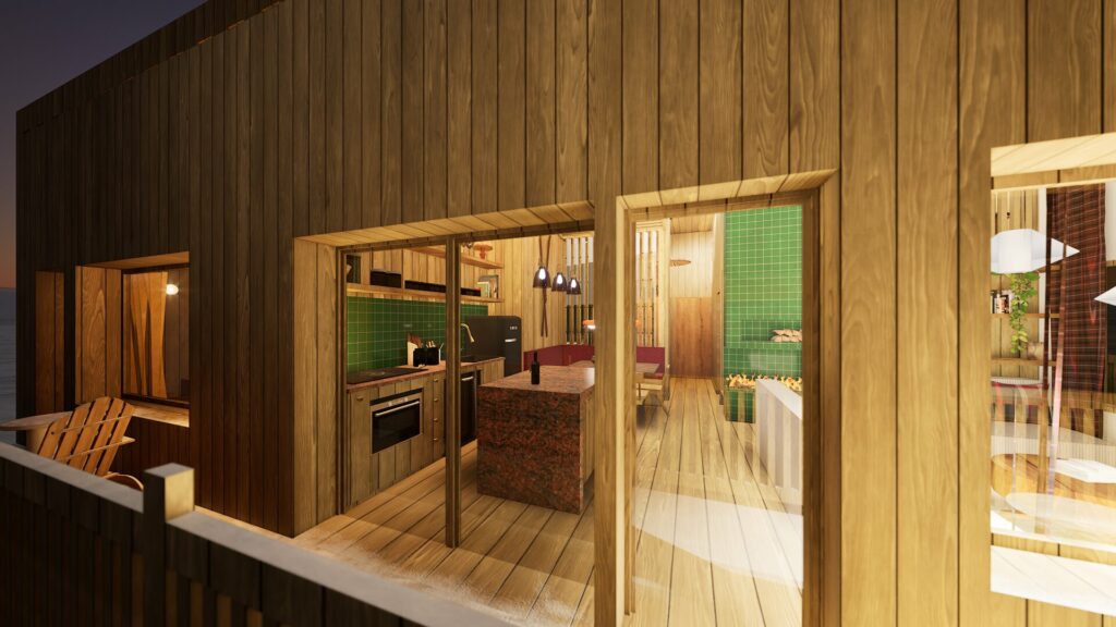 Détail intérieur Méribel – Vert Kaki