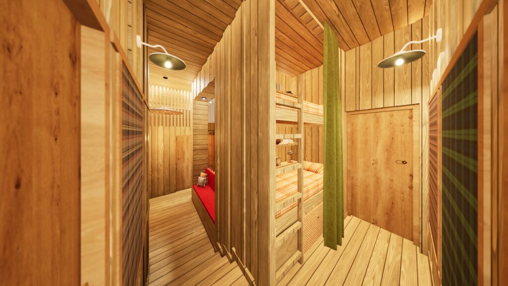 Lit cabane Méribel – Vert Kaki
