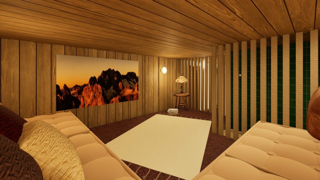 Vue mezzanine Méribel – Vert Kaki