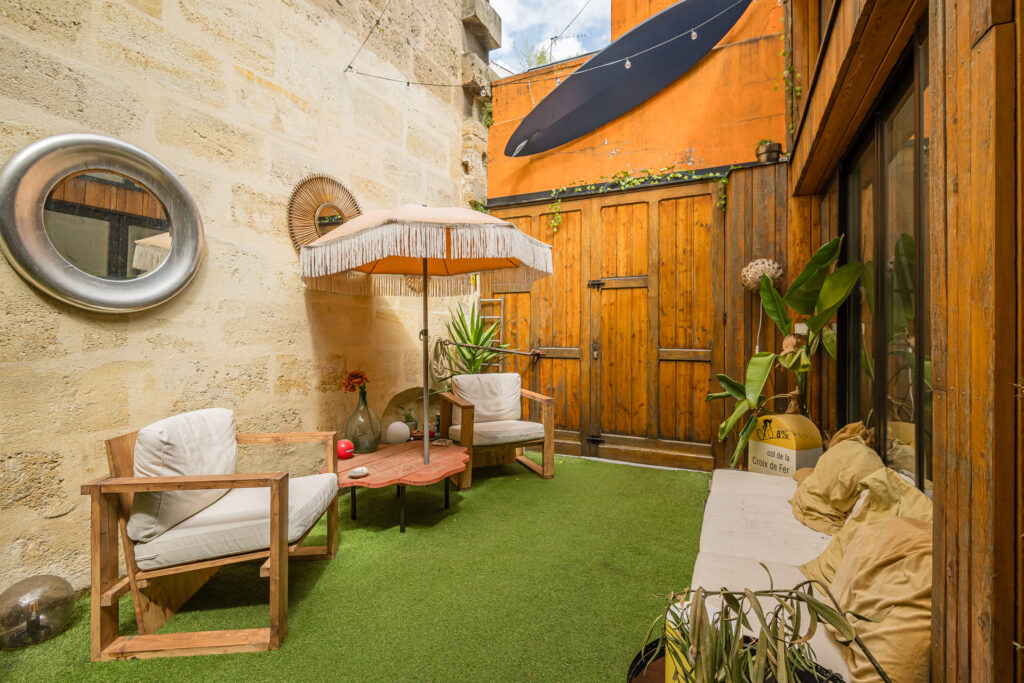 Détail mobilier sur mesure Borie Bordeaux – Vert Kaki