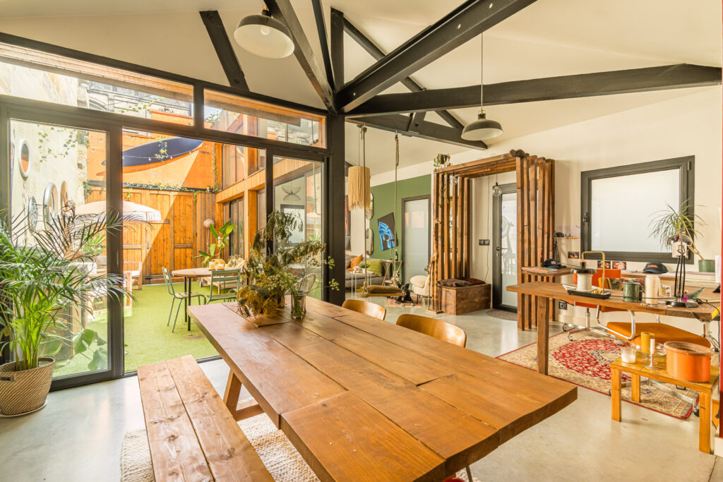 Terrasse appartement loft Bordeaux – Vert Kaki