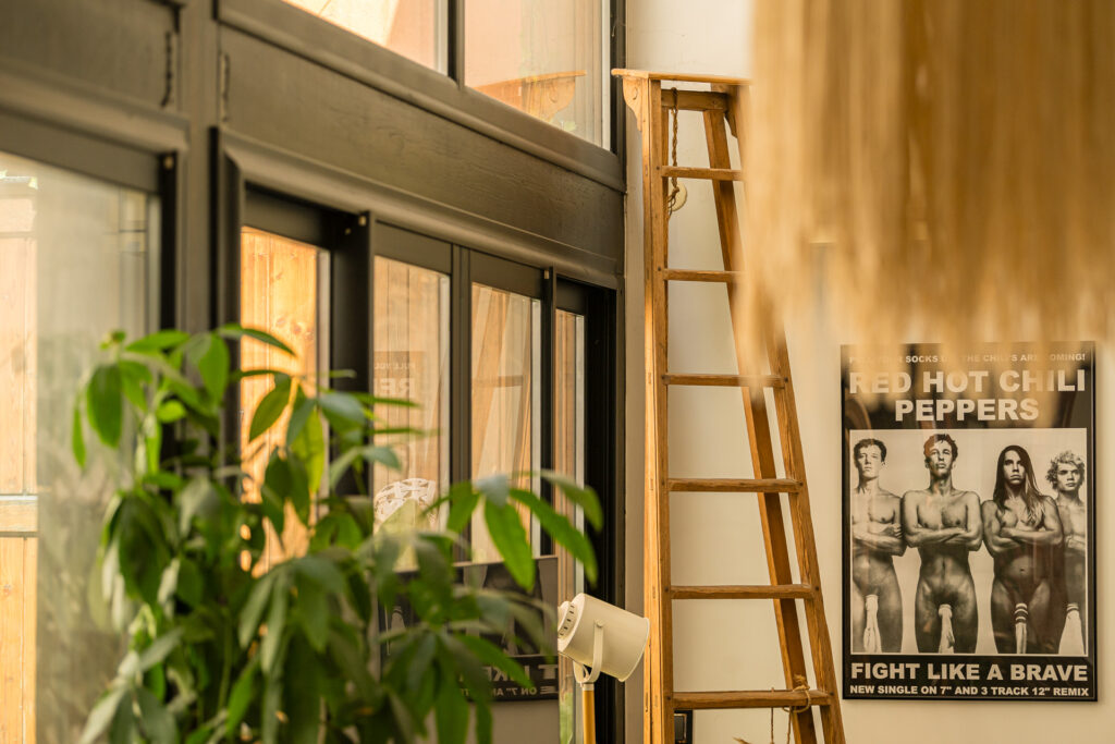 Détail décoration appartement loft Bordeaux – Vert Kaki
